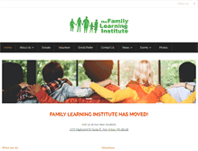 Tablet Screenshot of familylearninginstitute.org